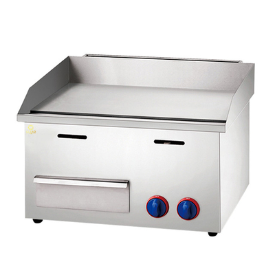 2800Pa LPG Gas Griddle Lightweight 30kg Kitchen Cooking Equipment With Even Heat Distribution
