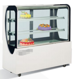 220V Cake Showcase Refrigeration Equipment With Marble Base 3-10.C Temperature Control 2 Shelves