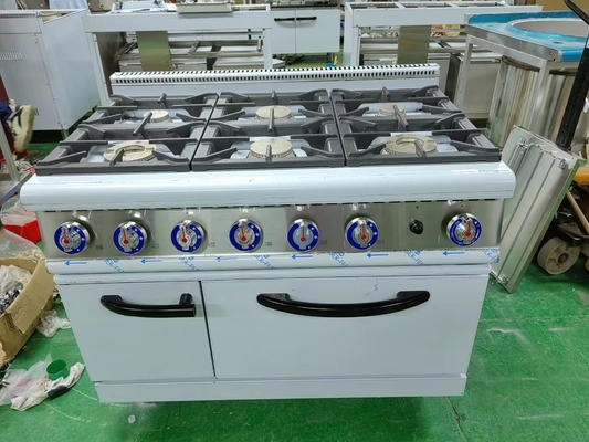 Gas Range GH-987A With 4-Burner Gas Oven For Heavy Duty Restaurant Cooking