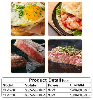Commercial Gas Japanese Teppanyaki Kitchen Cooking Equipment