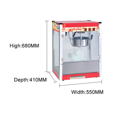16.5kg Compact 1.5KW Kitchen Cooking Equipment With 220V-240V Voltage For Easy Popcorn Making