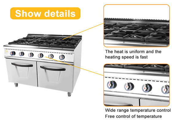 Cooking Equipment GL-ZH-RA-6A Low Noise Gas Cooker with Adjustable Temperature