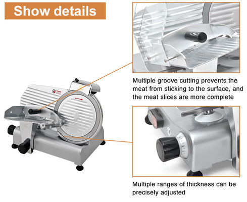 Electric 16.5Kw Meat Slicer GL-MS250ST For Restaurant Kitchens