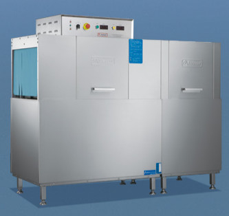 Safety Flight Type Dishwasher Stainless Steel SS304 6.7KW Automatic Conveyor Stop Hotel Equipment
