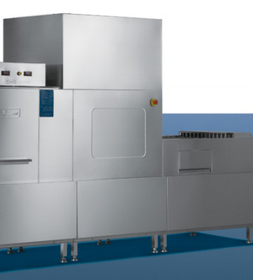 Stainless Steel SS304 Flight Type Dishwasher 6.7KW Power with Safety Protection