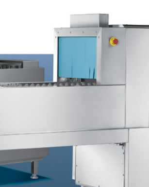 Capacity Stainless Steel SS304 Flight Type Dishwasher with Automatic Conveyor System