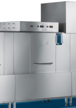 380V Stainless Steel Flight Type Dishwasher With Safety Features And Automatic Conveyor Stop