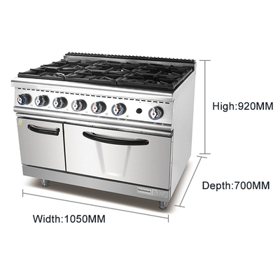 Gas Cooking Equipment Cooking Tools Low Noise Output Power 49.6KW LPG 56KW for Restaurant Kitchen