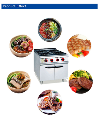 Powerful Commercial Hotel Equipment Burns 4pcs with Temperature Control Range 120～330C