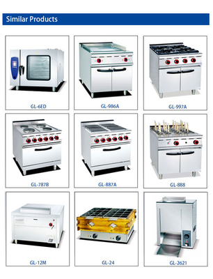 Powerful Commercial Hotel Equipment Burns 4pcs with Temperature Control Range 120～330C