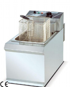 Stainless Steel 1 Tank Fryer Restaurant Cooking Equipment with Mechanical Control Panel for Precise Fry