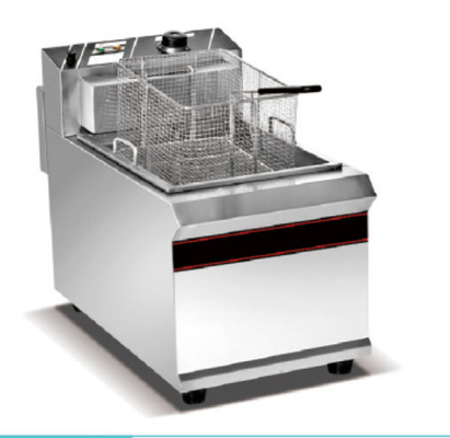 Stainless Steel 1 Tank Fryer Restaurant Cooking Equipment with Mechanical Control Panel for Precise Fry