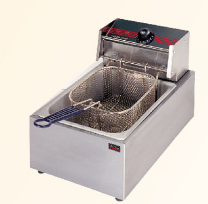 Stainless Steel 1 Tank Fryer Restaurant Cooking Equipment with Mechanical Control Panel for Precise Fry