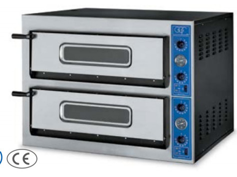 Stainless Steel Pizza Oven with Mechanical Control Panel Baking Function Silver Finish