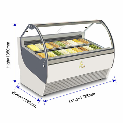 Ventilated Commercial Refrigeration Equipment with Marble Base