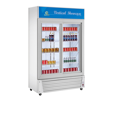 Stainless Steel Beverage Display Cooler 210L Capacity Restaurant Cooling Equipment