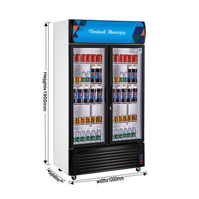 Stainless Steel Beverage Display Cooler 210L Capacity Restaurant Cooling Equipment