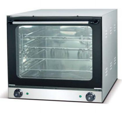 220V-240V Silver Stainless Steel Convention Oven for Precise Baking at 0-350℃ Temperature