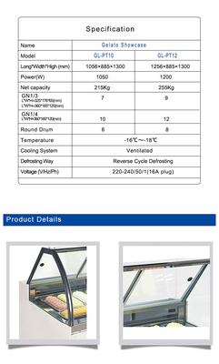 Reverse Cycle Defrost Ventilated Refrigeration Unit 220-240V/1PH/50HZ with 18 Italian Pans