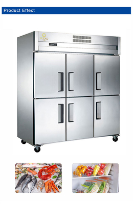 Electric Stainless Steel Restaurant Freezer with -12.C to -18.C Temperature Range