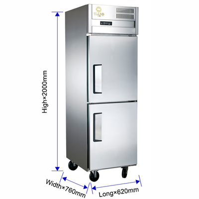 Stainless Steel Commercial Refrigerator Freezer with Freezing Functionality for Storage - 220-240V 50Hz
