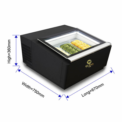 Italian Pan 3pcs Refrigeration Equipment with Ventilated Cooling System