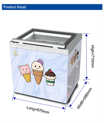 Ventilated Industrial Cold Storage / Industrial Chiller Units with Smart Gelato Ice Cream Showcase