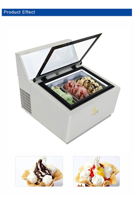 Ventilated Industrial Cold Storage / Industrial Chiller Units with Smart Gelato Ice Cream Showcase