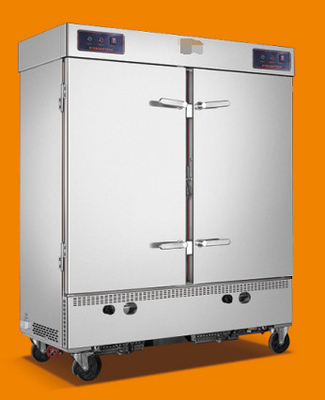 Commercial Hotel Rice Steam Cars with 12KW Power Single Door 6-12 Trays Intelligent Heating Tube Technology.