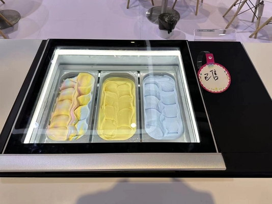 Smart Gelato Ice Cream Showcase 200W Refrigeration Equipment 44KG N.W. -16.C to -18.C Temperature 220-240V