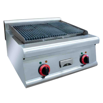 Efficiency Silver Iron Commercial Kitchen Cooking Equipment Grill 700 Degrees Cooking