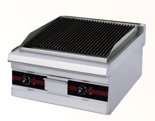 Efficiency Silver Iron Commercial Kitchen Cooking Equipment Grill 700 Degrees Cooking