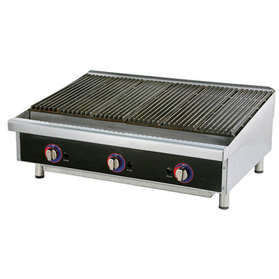 Iron Lava Rock Grill Digital Control Panel Cooking Equipment with 500-700 Degrees Temp