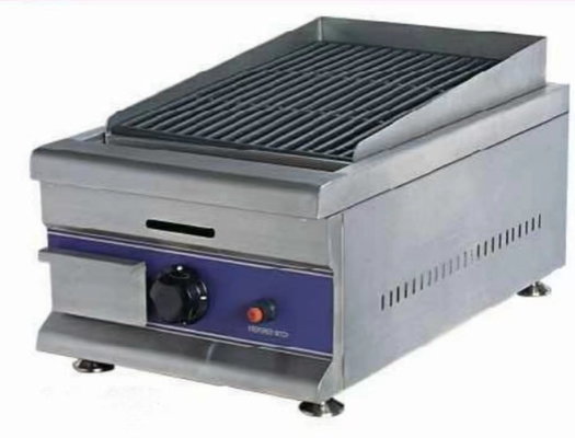 Efficiency Silver Iron Commercial Kitchen Cooking Equipment Grill 700 Degrees Cooking