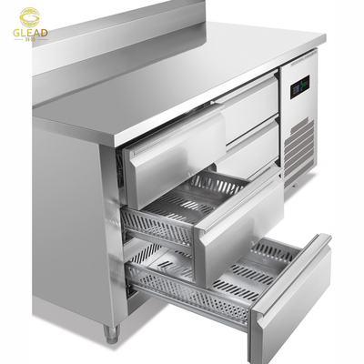 Heavy Duty 220V Industrial Refrigeration Workbench Freezer 240V 1PH Full Copper Tube Condenser 50KG N.W.