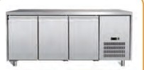 3 Doors Worktable Chiller Refrigeration Equipment Temperature 2-8C Industrial Cold Storage Solution