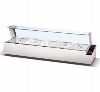 Restaurant Electric Soup Warmer Stainless Steel Bain Marie Temperature Range 0.C to 100.C