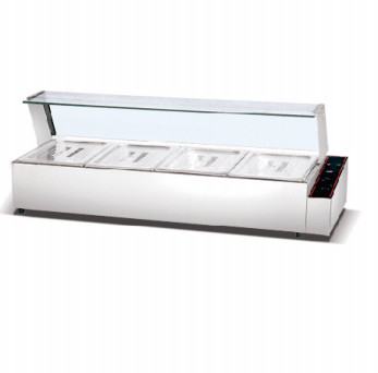 Restaurant Electric Soup Warmer Stainless Steel Bain Marie Temperature Range 0.C to 100.C