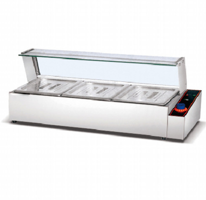 Restaurant Electric Soup Warmer Stainless Steel Bain Marie Temperature Range 0.C to 100.C