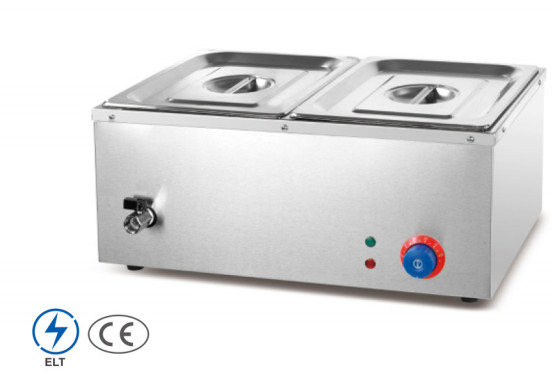 Restaurant Electric Soup Warmer Stainless Steel Bain Marie Temperature Range 0.C to 100.C