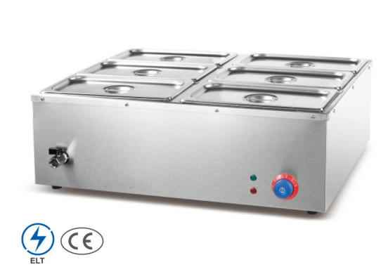 Electric Soup Heating Equipment Stainless Steel Soup Pot Warmer for Restaurants Temperature Range 0℃-100℃.