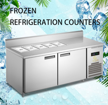 Plug in Modular Industrial Refrigeration Pizza cabinets/Sala Unit Air Cooling 390W Power 270/340/410L Volume Temperature