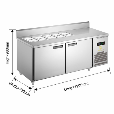 Air Cooling Industrial Refrigeration Equipment Pizza cabinets/Salad cabinets for Refrigeration Cabinets
