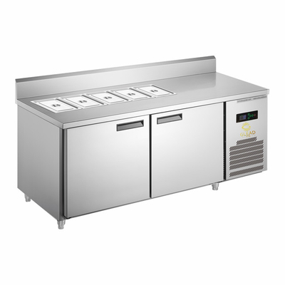 410L Industrial Refrigeration Equipment Temperature 5-18C/0-5C Efficiency 390W Power Unit Pizza cabinets/Salad cabinets
