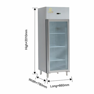 GN1/1 Sized Upright Chiller Refrigeration Equipment Operating at -14 ~-18℃ for Large Volume Storage