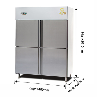 Capacity 600L Air Cooled Industrial Refrigeration Equipment with -14 ~-18℃ Temperature Range