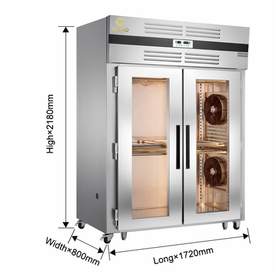 Commercial 600L Industrial Refrigeration System with Hot/Cold Air Cooling Drying Cabinets