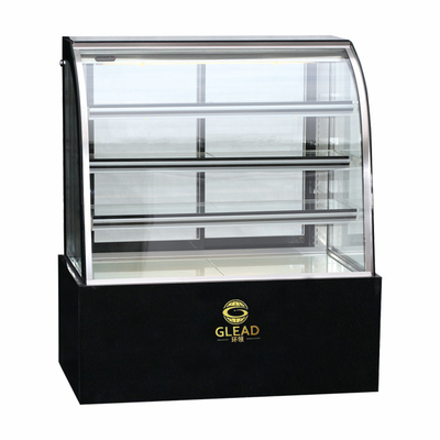 Efficiency Industrial Air Cooled Refrigeration Unit 415L Cake Showcase 2~8℃ Temperature Range