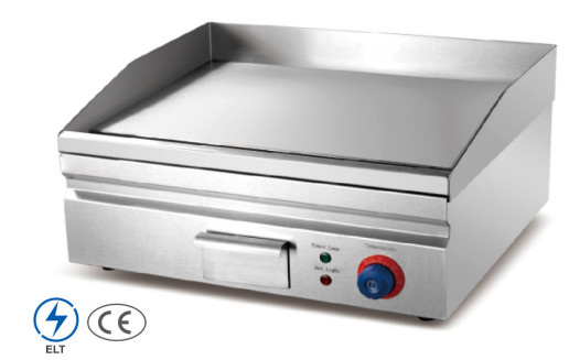 Electric Stainless Steel Griddle for Restaurant Cooking Temperature Range 0℃ to 100℃