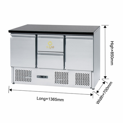 220-240V 2N~50HZ Ss304 Industrial Worktable Chiller with 3 Doors